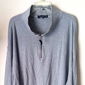 MEN'S BIG AND TALL ZIPPER PULL OVER SWEATER-4X